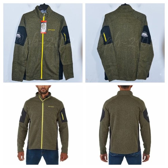 GREEN ( Olive) NWT Spyder Men's Fleece Empire